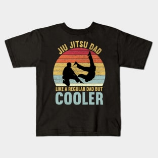 Jiu Jitsu Dad Like a Regular Dad But Cooler Vintage Kids T-Shirt